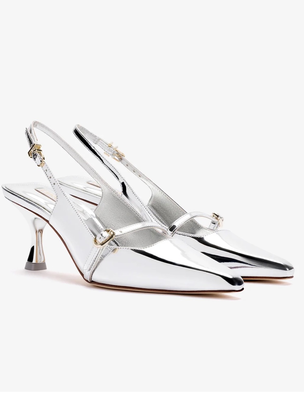 Larroude
Ines Pump In Silver Specchio
$350 women size 7 gently used